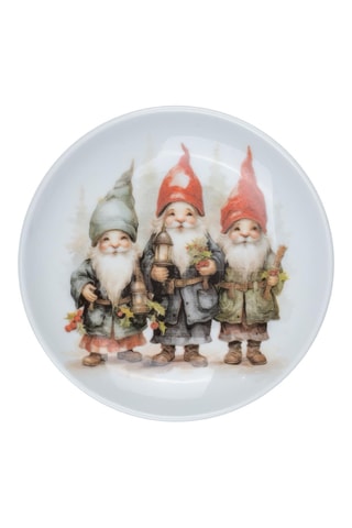 6 assiettes en porcelaine - 10 cm