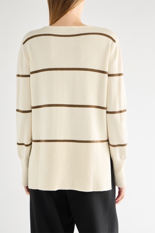 Camisola em lã merino - Cru