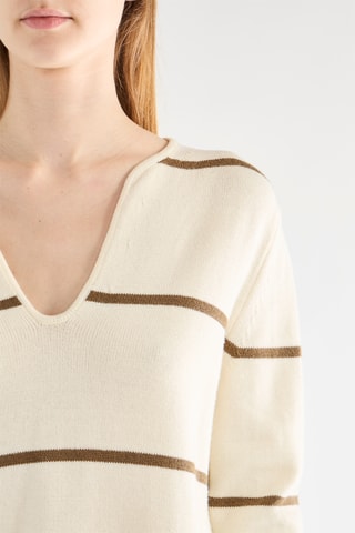 Camisola em lã merino - Cru