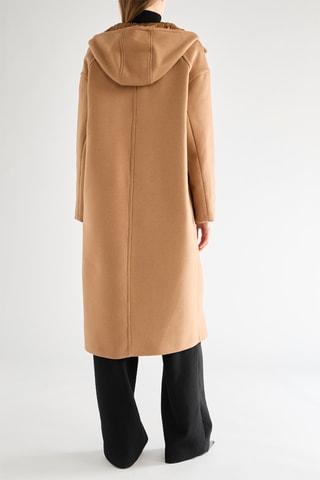 Sobretudo em lã virgem - Camel