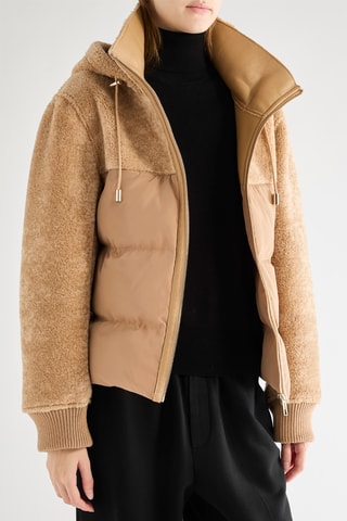 Blusão com capuz - Camel