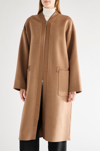 Sobretudo de lã - Camel