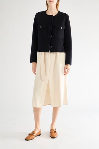 Casaco em lã - Preto