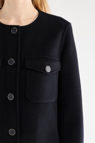 Casaco em lã - Preto