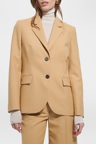 Casaco de lã virgem - Bege