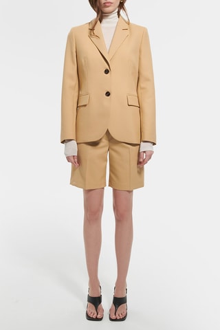 Casaco de lã virgem - Bege