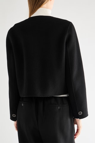 Casaco reversível em lã - Preto