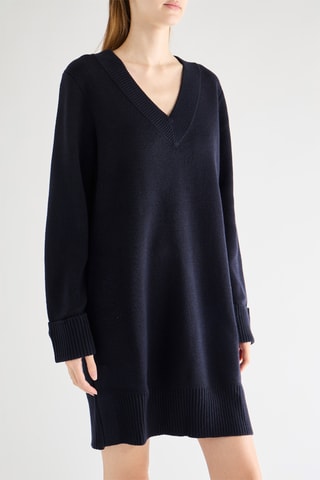 Vestido-camisola - Azul-marinho