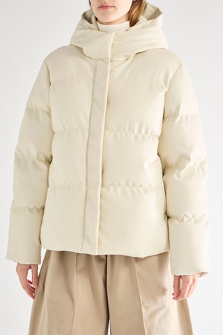 Blusão com capuz - Cru