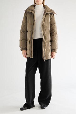 Blusão com capuz - Caqui