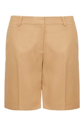 Calções de lã virgem - Bege