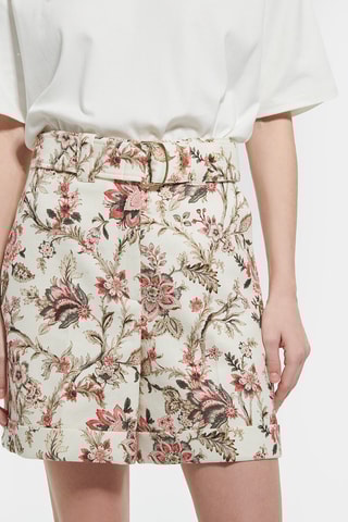 Calções de linho - Branco