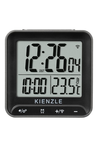 Réveil digital - 6,6 X 6,6 cm - Noir