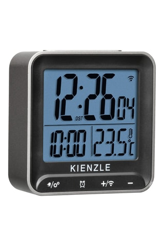 Réveil digital - 6,6 X 6,6 cm - Noir