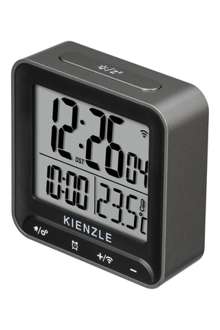 Réveil digital - 6,6 X 6,6 cm - Noir