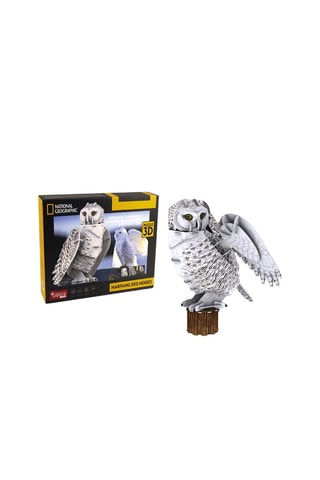 Maquette 3D National Geographic Chouette des neiges - 62 pièces - Dès 8 ans