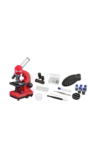 Microscope étudiant Biolux SEL - Rouge - Dès 8 ans - Bresser Junior