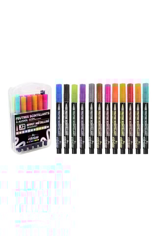 12 feutres marqueurs - Dès 6 ans