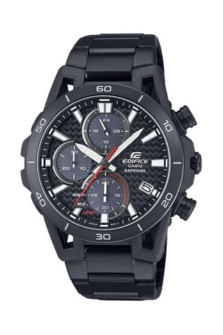 Stalen Quartz Horloge Edifice - Chronograaf - Zwart