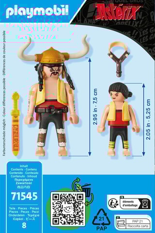 71545 - Soupalognon y Crouton et Pepe Astérix - Astérix - 8 pièces - Dès 5 ans