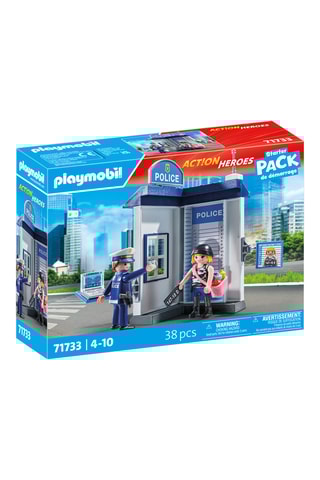 Coffret Salle d'interrogatoire de police Action Heroes - 38 pièces - Dès 4 ans