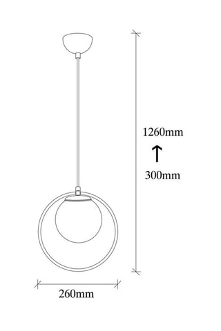 Suspension Dolunay  - Noir - 100 W