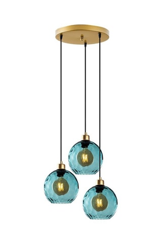 Suspension Benek - Turquoise - 3 x 40 W