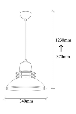 Suspension Berceste - Noir