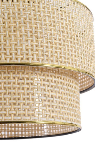 Suspension - Beige et doré