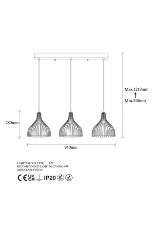 Suspension Cafu - Noir