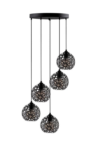 Suspension Fellini - Noir - 5 x 40 W