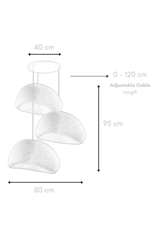 Suspension - Blanc - 3 x 40 W 