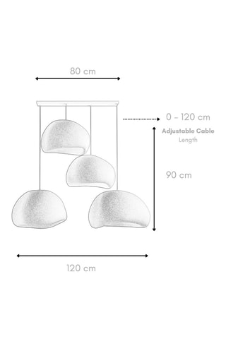 Suspension - Gris - 4 x 40 W