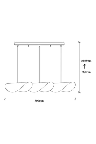 Suspension Sivani - Blanc - 3 x 40 W
