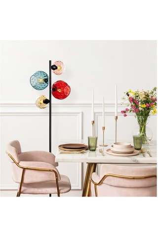 Lampadaire Benek - Noir - 4 x 40 W