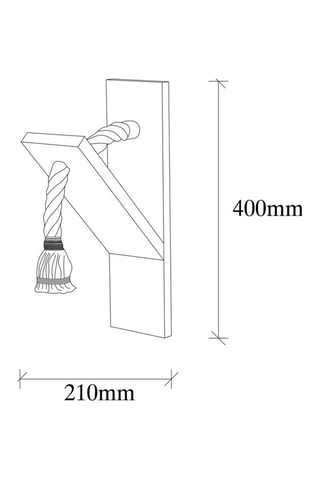 Applique murale Erebos - Naturel