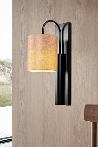 Applique murale Baston - Noir et marron