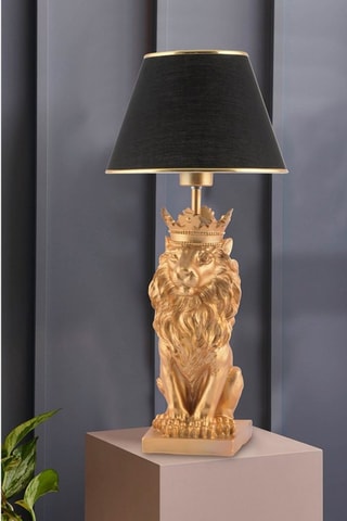 Lampe à poser Noir et doré