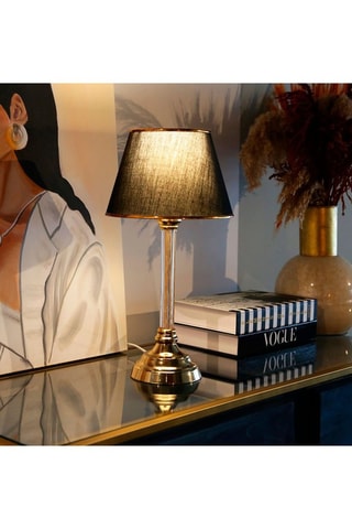 Lampe à poser Ayd - Noir et doré - 60 W