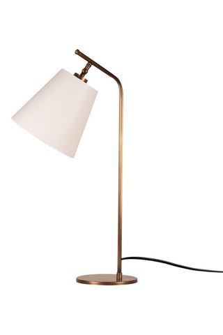 Lampe à poser Salihini - Doré et beige - 60 W