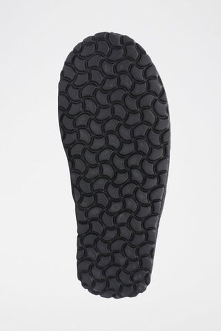 Chinelos de quarto em nobuck Matrix 
Preto