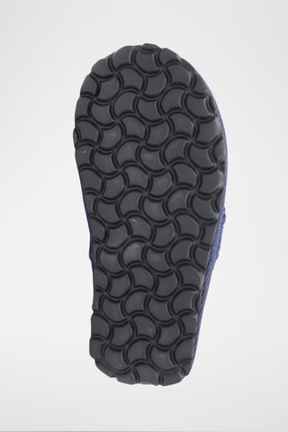 Chinelos de quarto em nobuck Matrix 
Azul-marinho