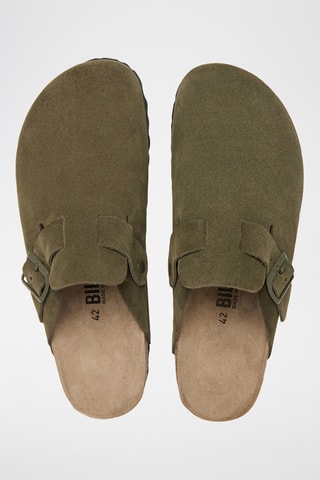 Socas em nobuck Zueco - Verde