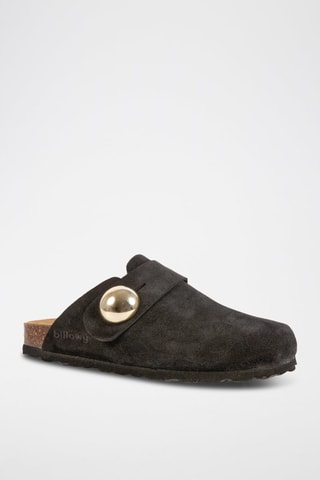 Socas de couro Preto