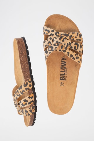 Mules Rosso Castanho e preto