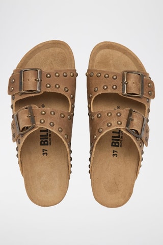 Mules em nobuck - Castanho