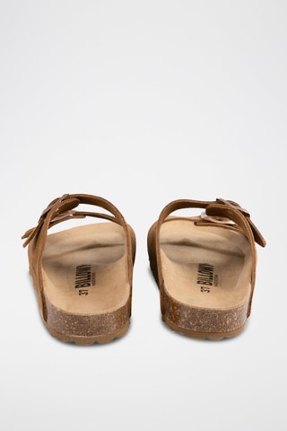 Mules de nobuck Camel