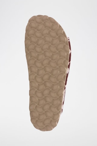 Mules Castanho e branco