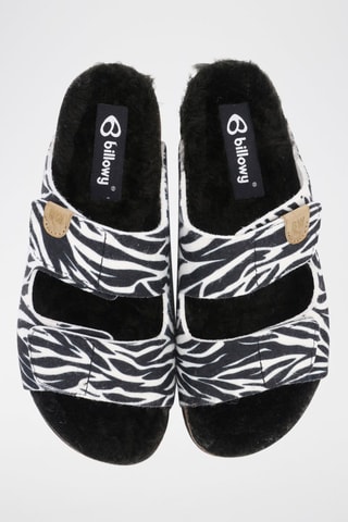 Mules Branco e preto