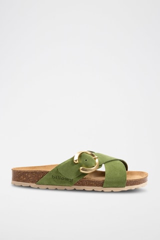 Mules de couro Rosso Verde